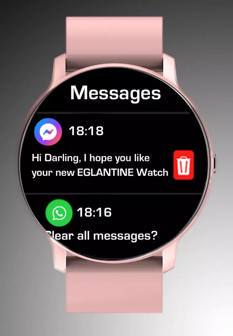 Ladies Smart Watch - Silicon Strap