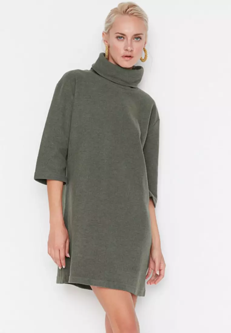 Turtleneck shift dress discount