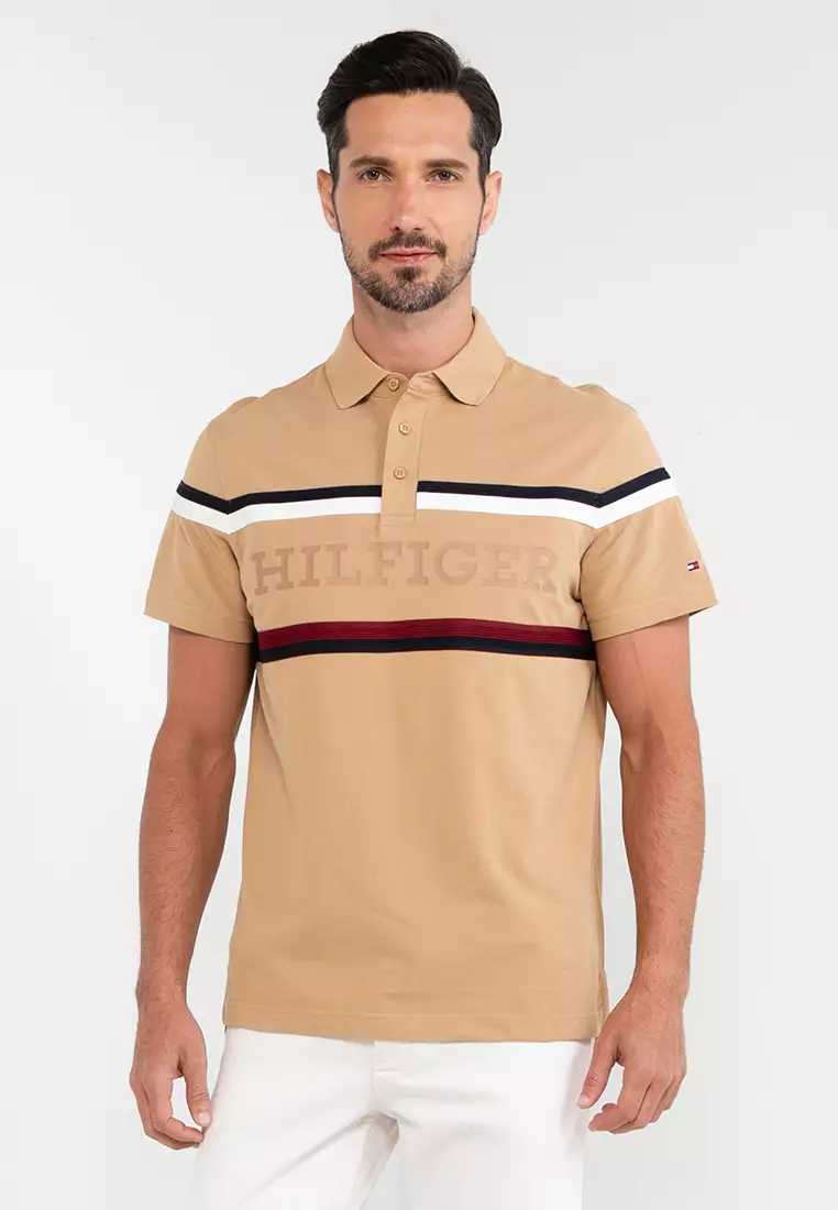 Global Stripe Monotype Polo Shirt