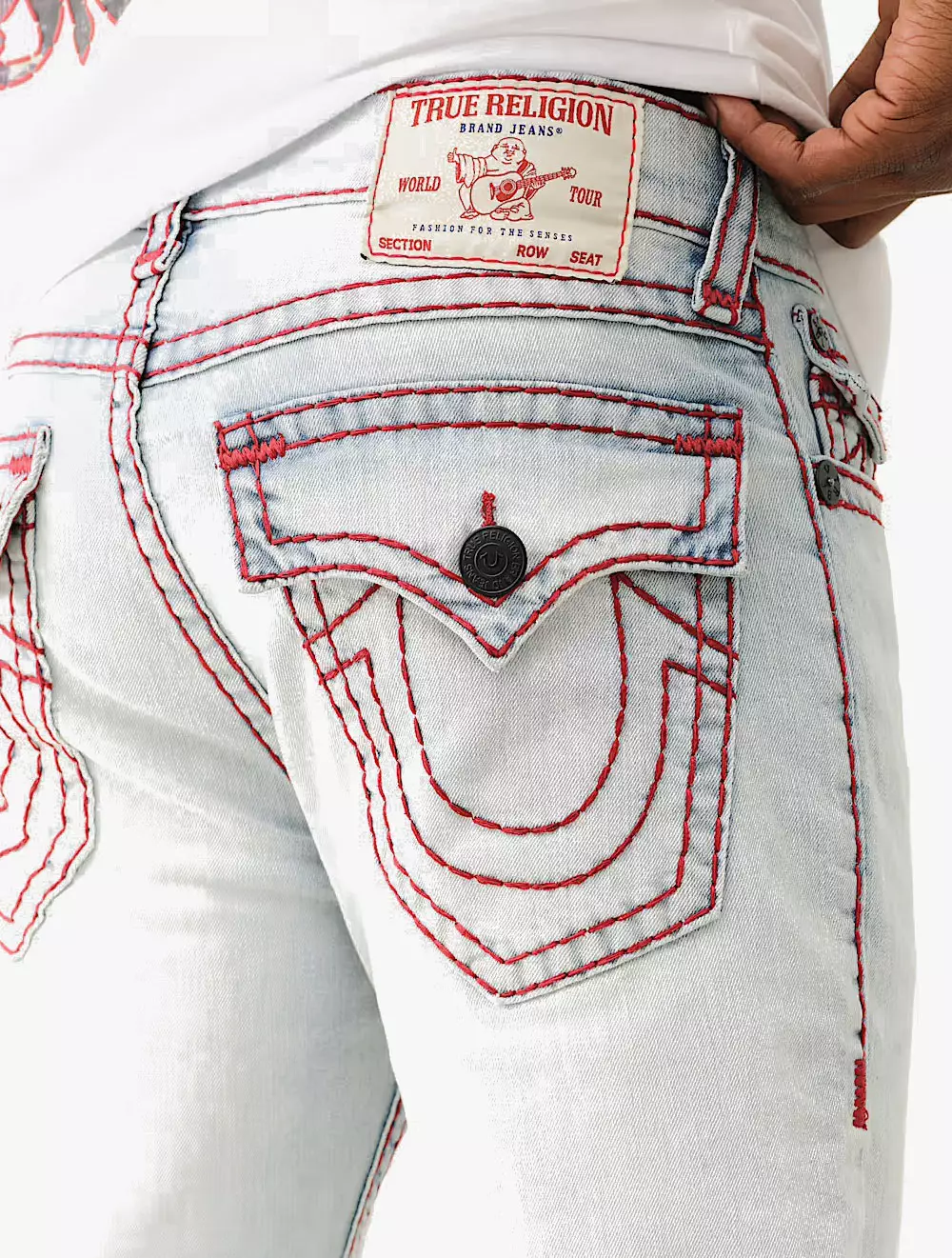 True Religion - Men Denim Pants - ROCCO SUPER T FLAP 32 IN - Blue