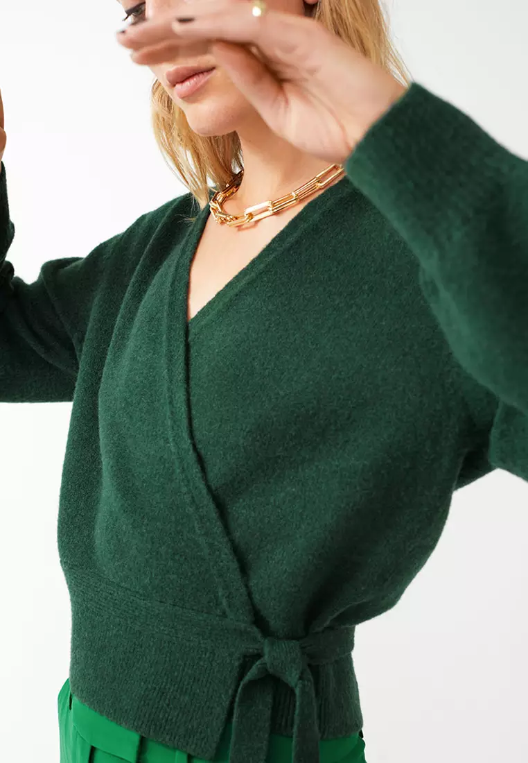 Other stories green cardigan on sale