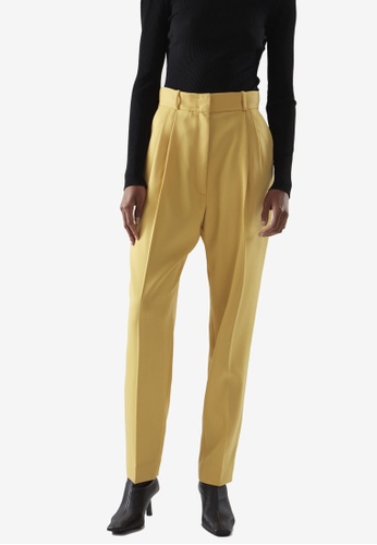 COS yellow Tapered Pants 50269AA9D83AC4GS_1