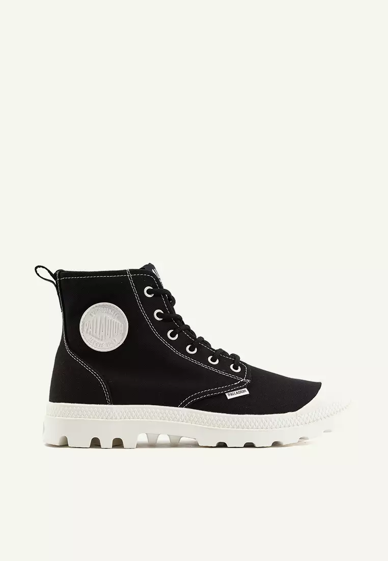 palladium pampa leather chelsea boots in black
