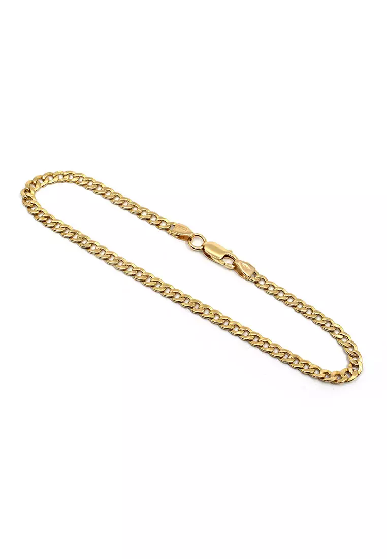 18K Italian Made Yellow Gold Bracelet