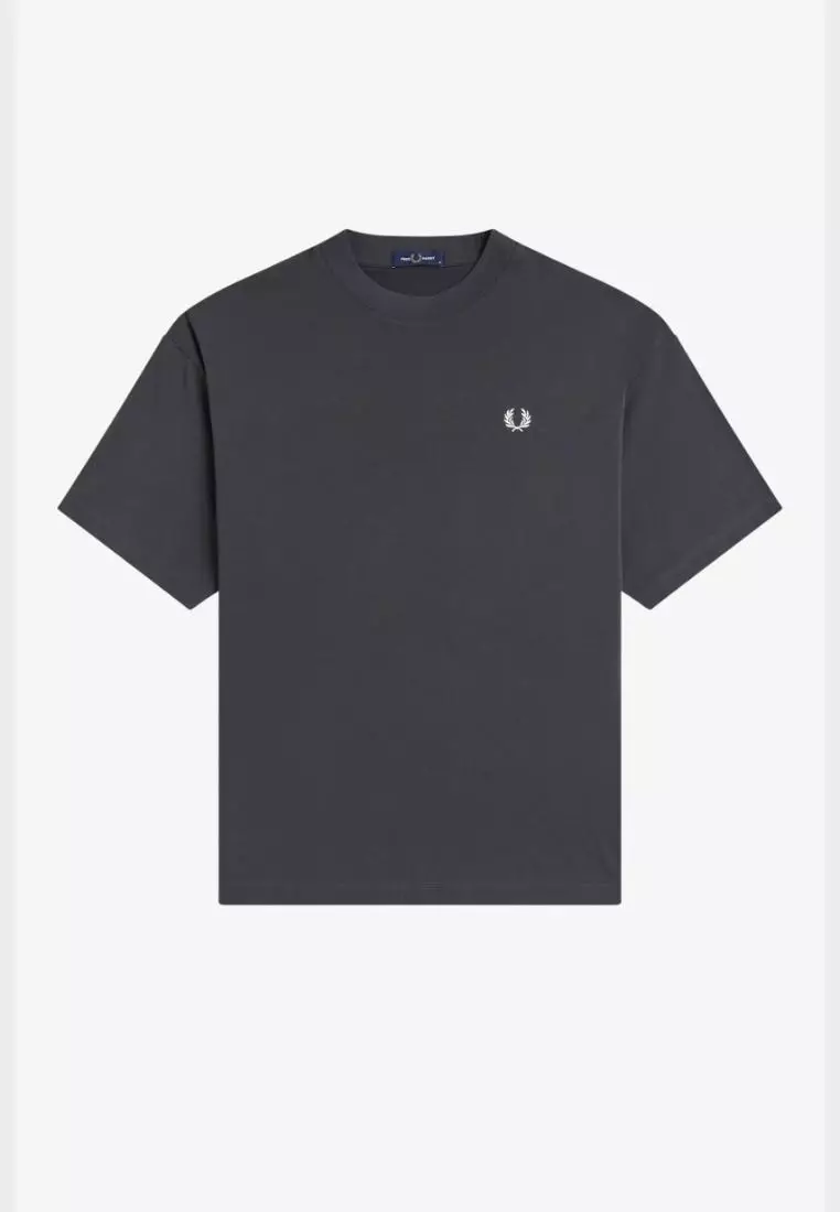 Fred Perry M2474 Back Print Laurel Wreath T-Shirt (Anchor Grey)