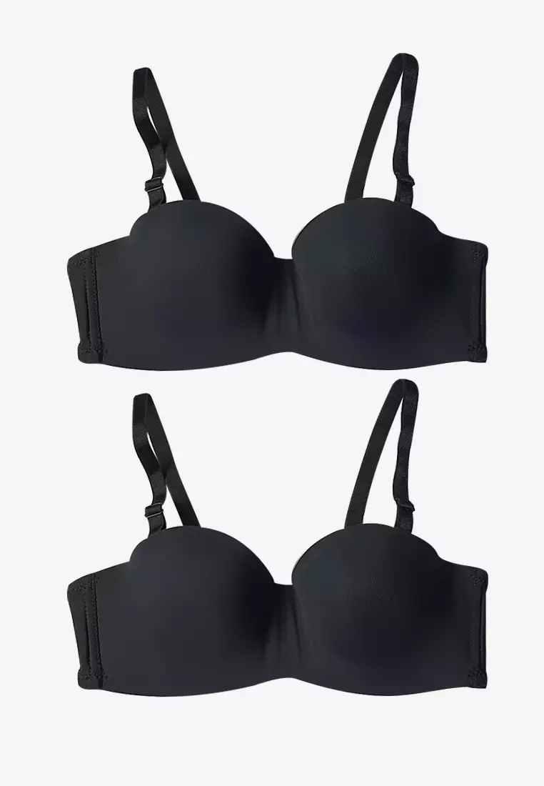 Buy Malibu Babe Two Pack Bandeau Underwire Bra 2024 Online ZALORA