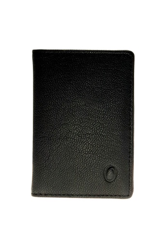 Oxhide black Bifold Leather Card Holder -Bifold Card Sleeve - Oxhide 4166  Black 464CCACE3BFB51GS_1
