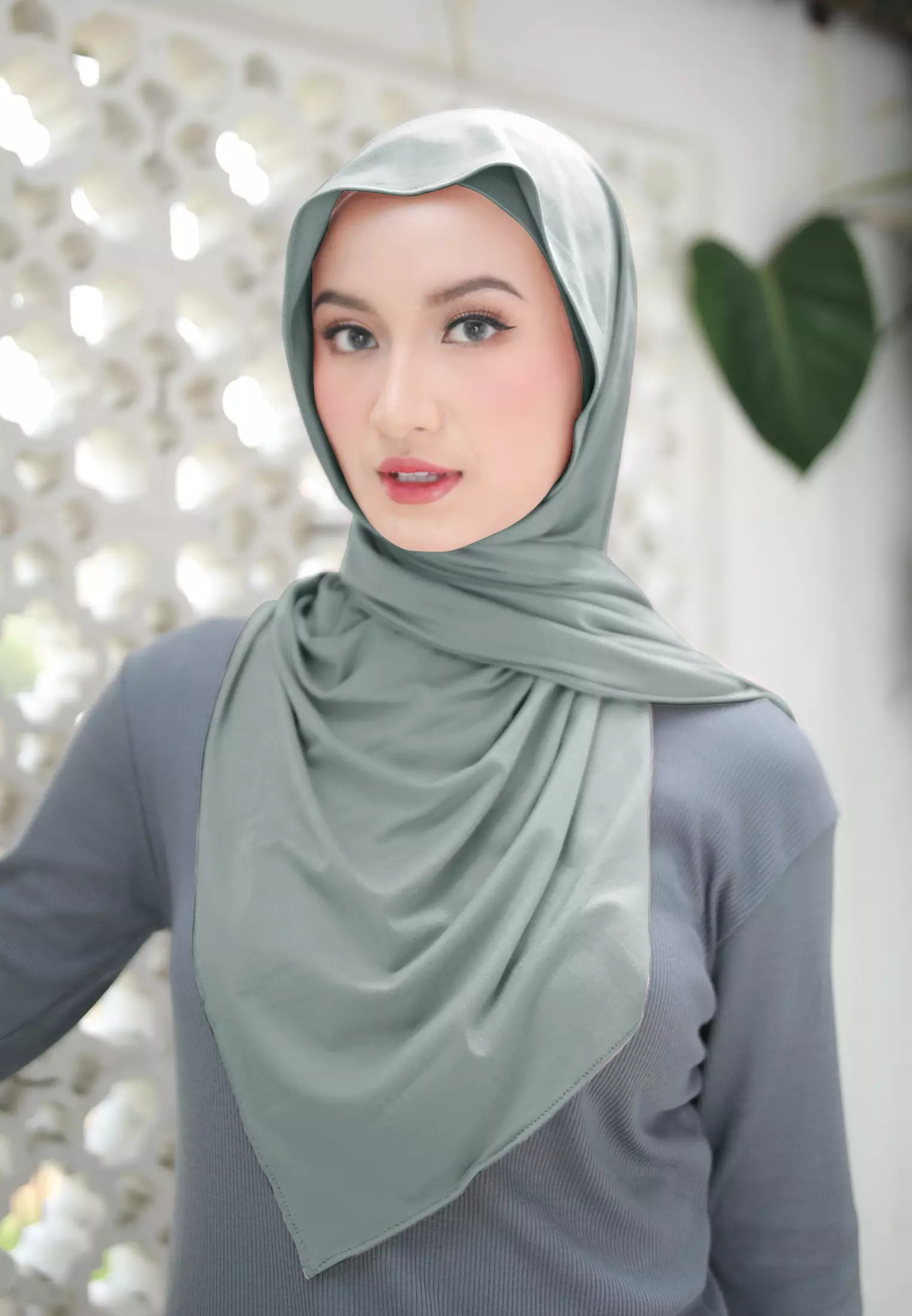 Cotton Bee - Nayma Turkey Shawl | Pashmina Rayon Premium - Pistachio