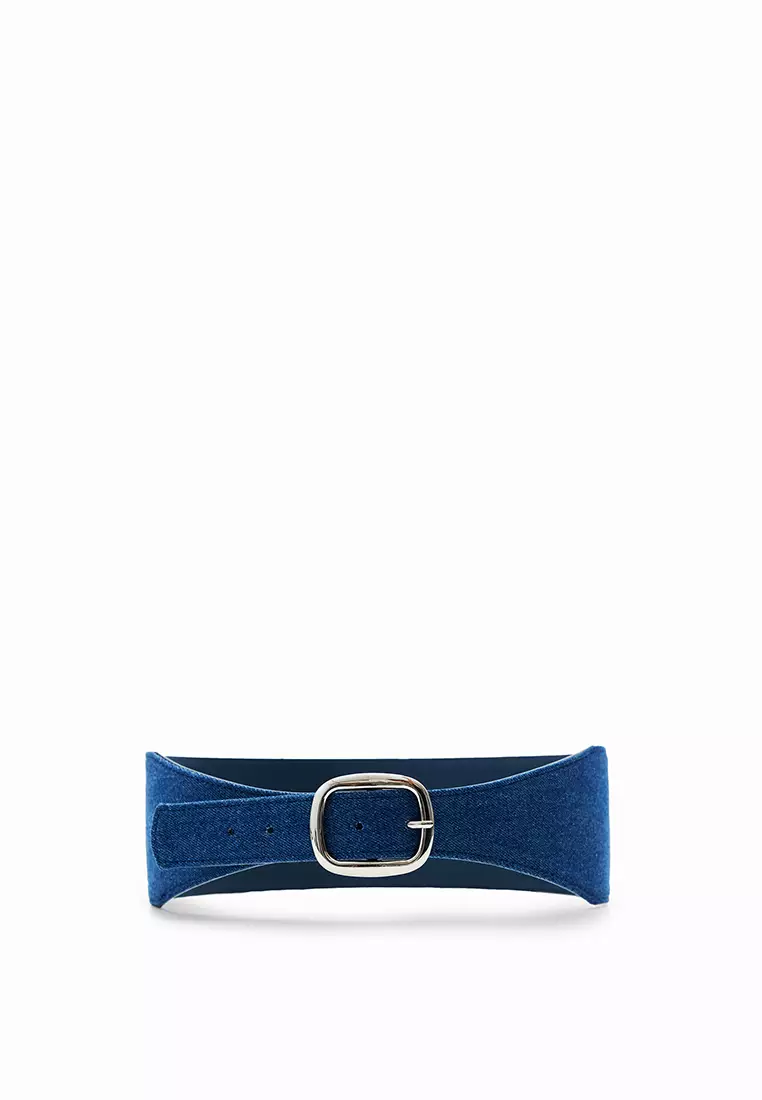 Desigual Woman Accessories Denim sash belt.