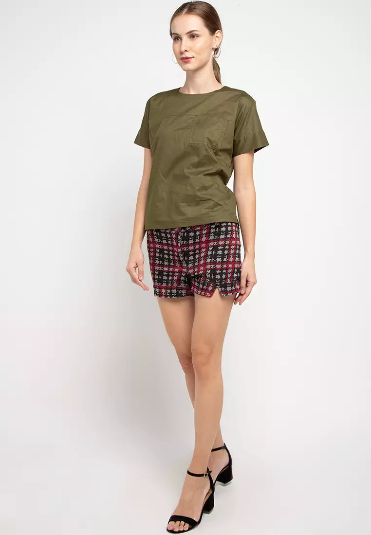 Chanira Hynda Shorts - Red Black