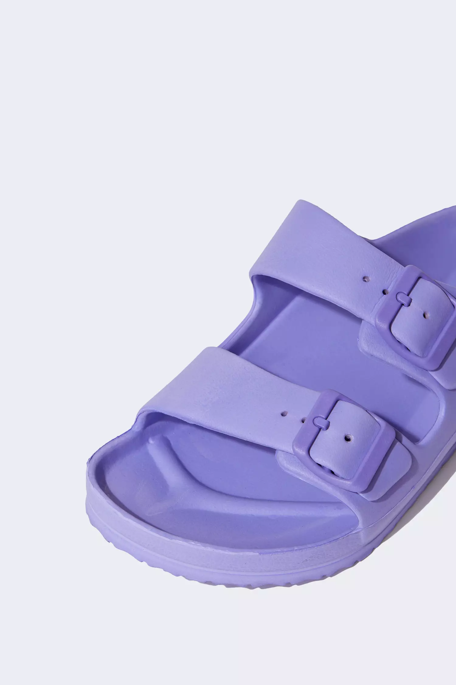 Eva Double Band Buckled Slippers
