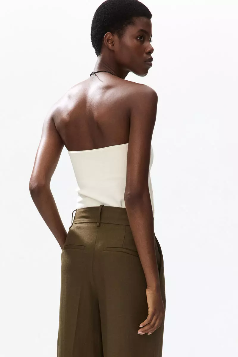 Wide tailored trousers