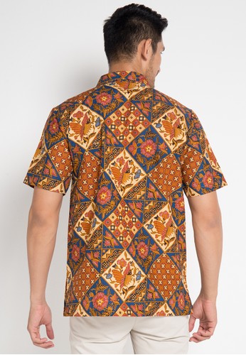 Jual Danar Hadi Kemeja  Pendek Batik Print Motif Tambal 
