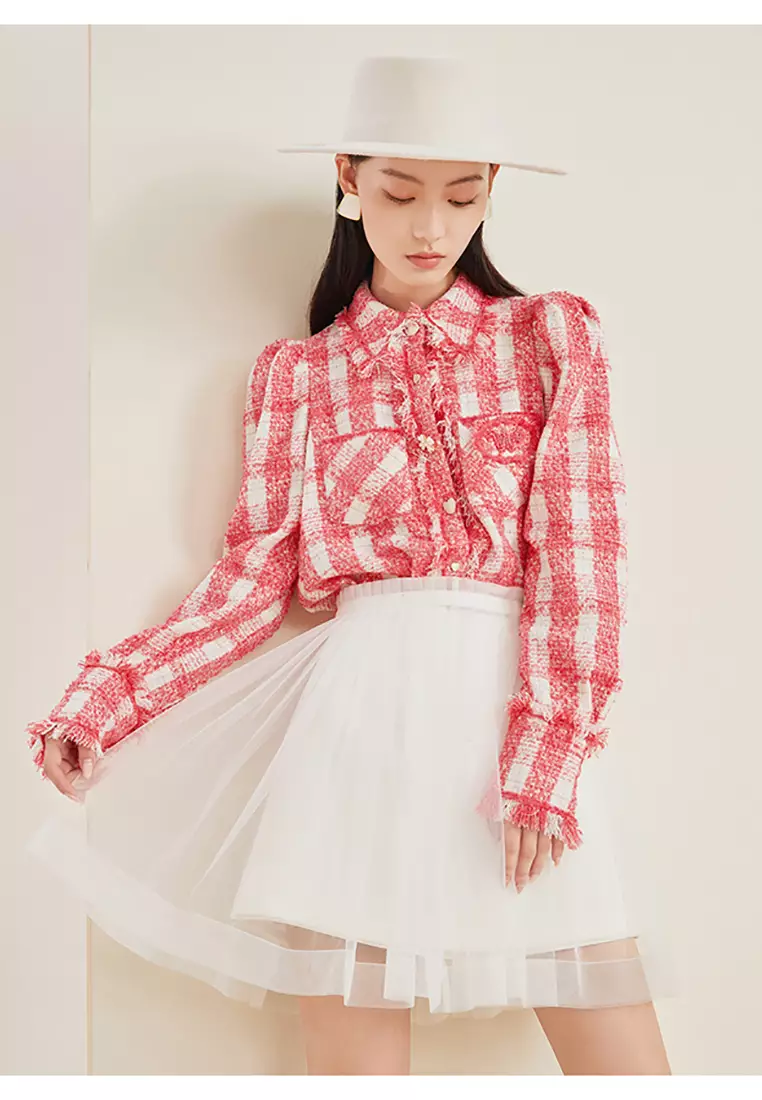 A-Line Tulle Mini Skirt