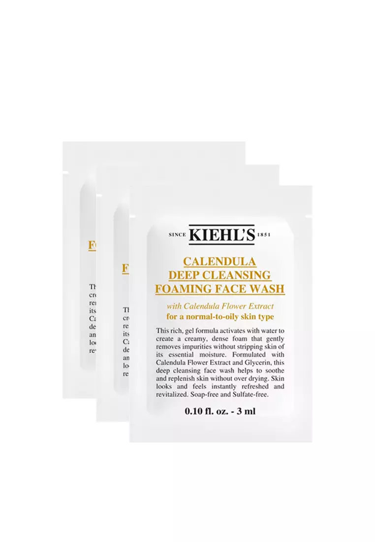 Buy Kiehl's [KL] Kiehl's Calendula Deep Cleansing Foaming Face Wash 3ml