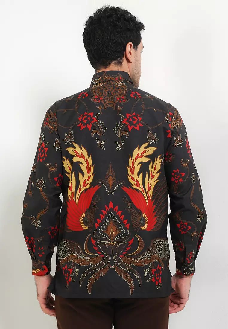 Pirantha Kemeja Batik Exclusive Premium Pria Casual Modern Lengan Panjang