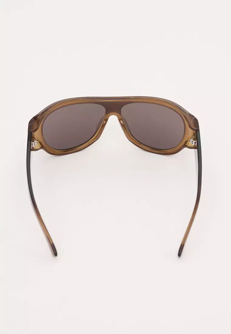 飛行員太陽眼鏡配塑膠鏡框