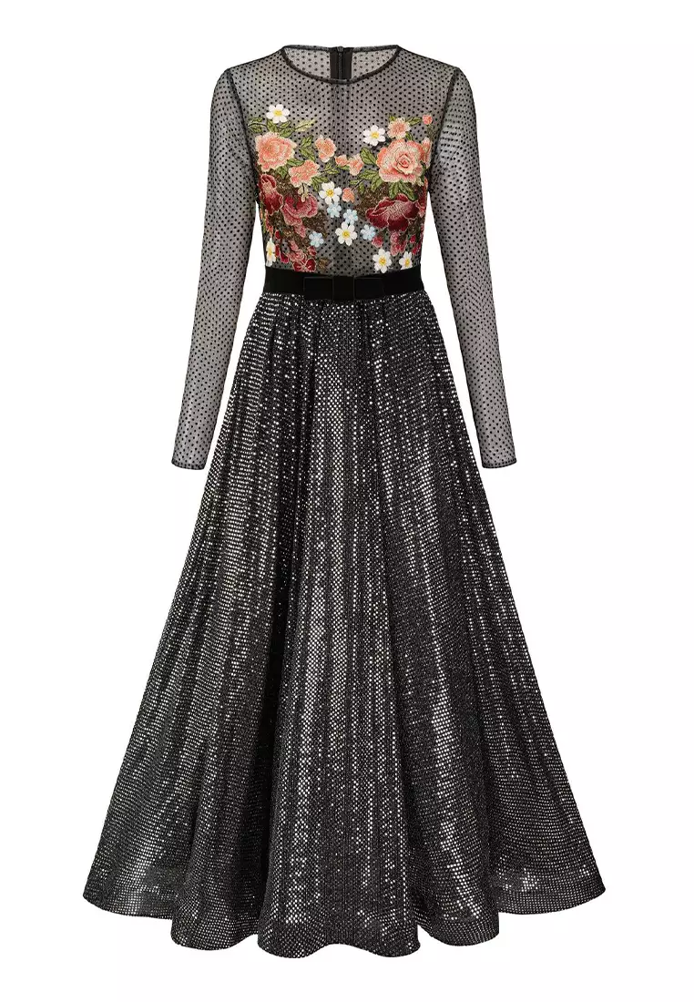 Buy Sunnydaysweety Exquisite Embroidered Shiny Rhinestone Luxury