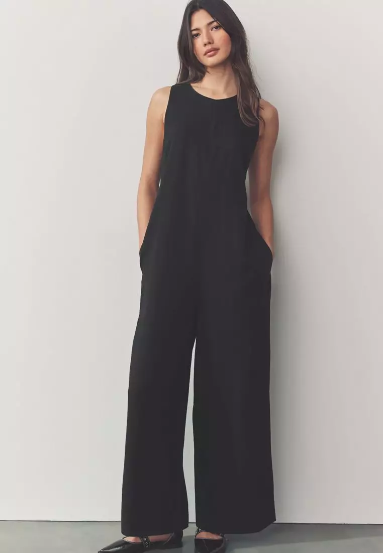 Buy NEXT Linen Sleeveless Jumpsuit 2025 Online ZALORA