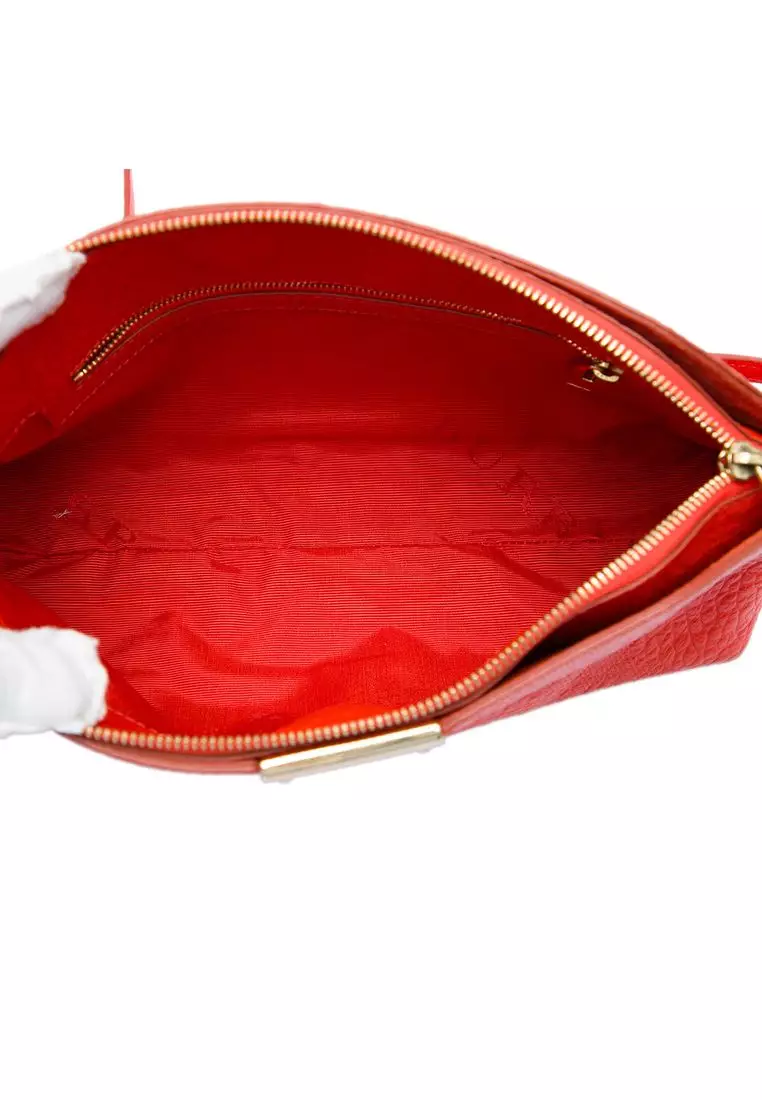Pre-Loved Burberry Small Grain Check Embossed Leather Chichester Crossbody