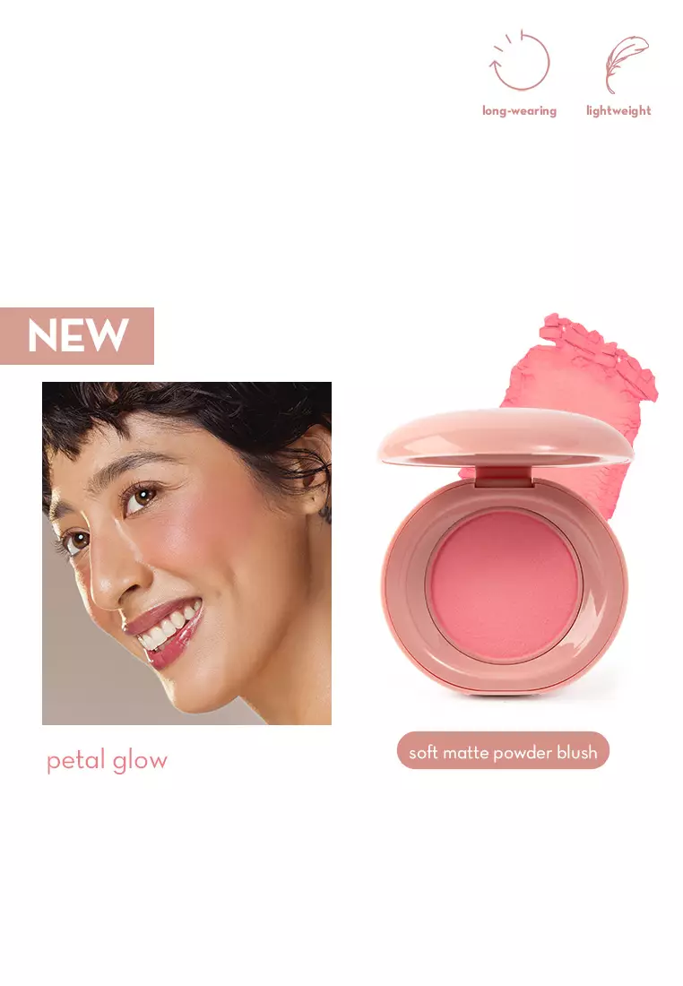 Second Skin Soft Matte Powder Blush in Petal Glow