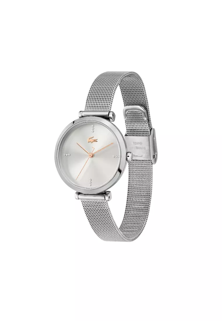 Lacoste Watches Lacoste Geneva Womens Silver Dial Qtz Movement