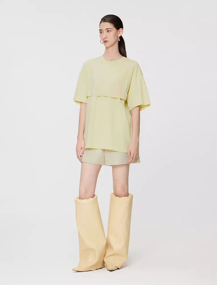 Loose Fit Round Neck Short Sleeve T-Shirt