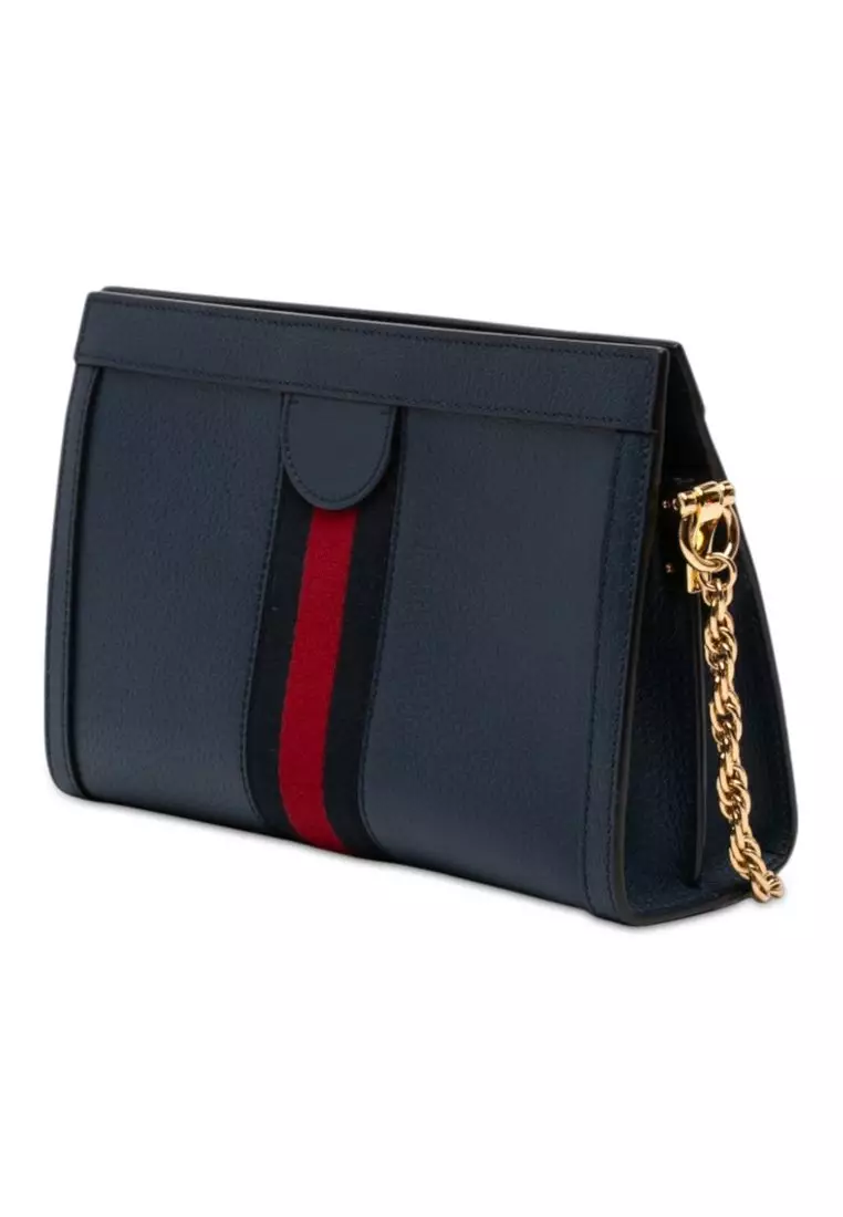 Buy Gucci Pre-Loved Gucci Small Calfskin Web Ophidia Chain