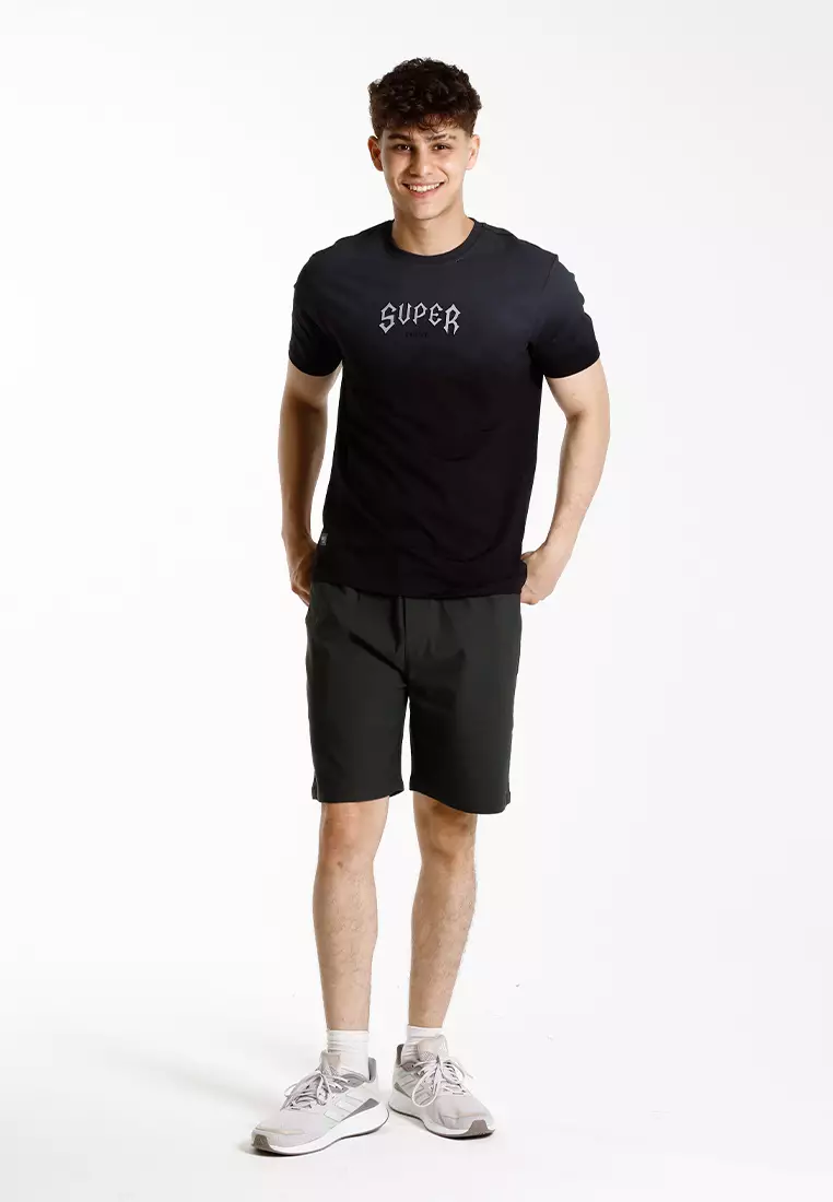Forest Stretchable Casual Elastic Short Pants  | Seluar Pendek Lelaki - 665090-40DkGreen