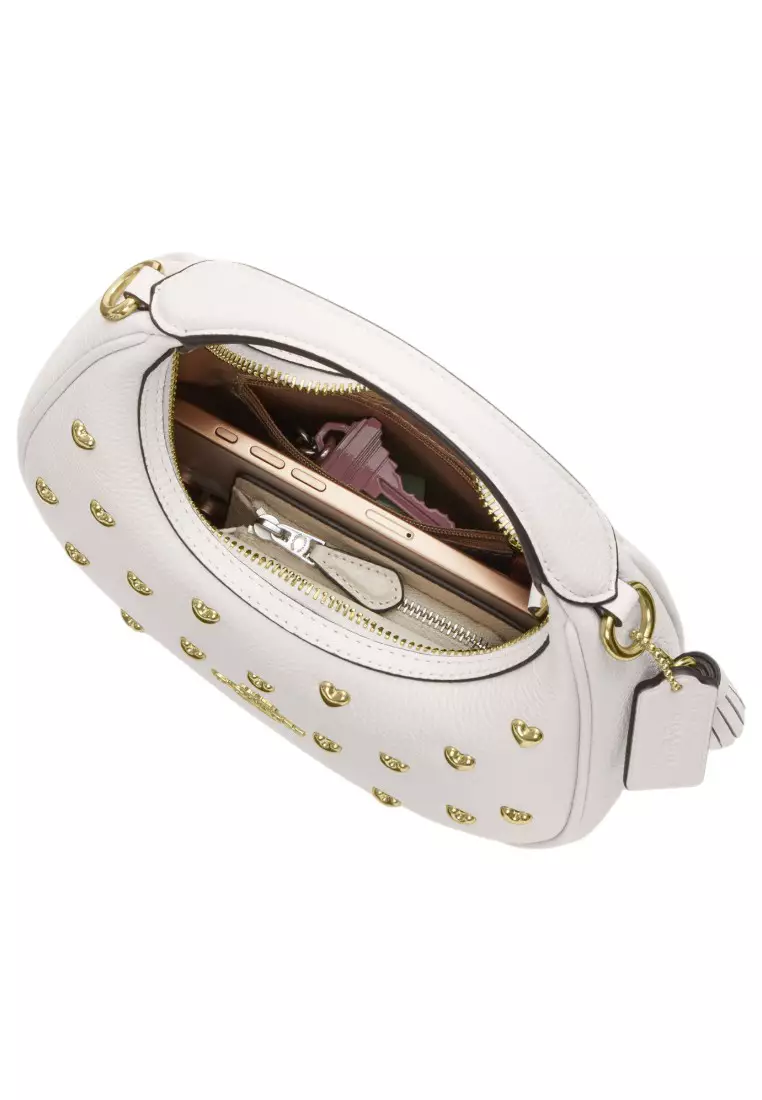 Buy Coach Carmen Mini Crossbody Bag With Heart Rivets - Chalk 2026