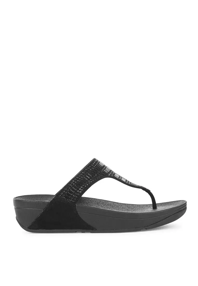 FitFlop INCASTONE Toe-Thong Sandals - Black (L84-001)
