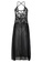 SMROCCO black Anne Plus Size Long Nightdress Sleepwear PL8016 SM066US0S9WGMY_3