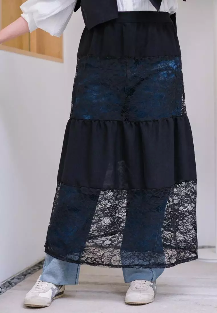 Layer Lace Skirt - Black M19072 R73S1