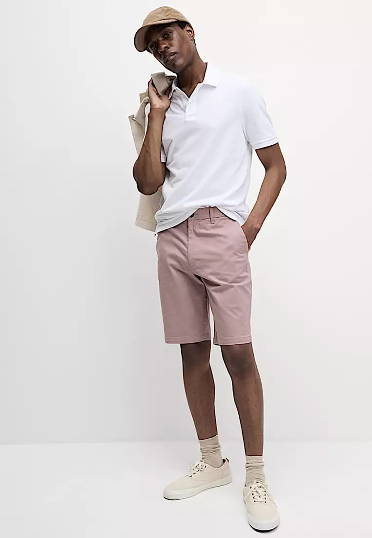 Regular Fit Stretch Chino Shorts