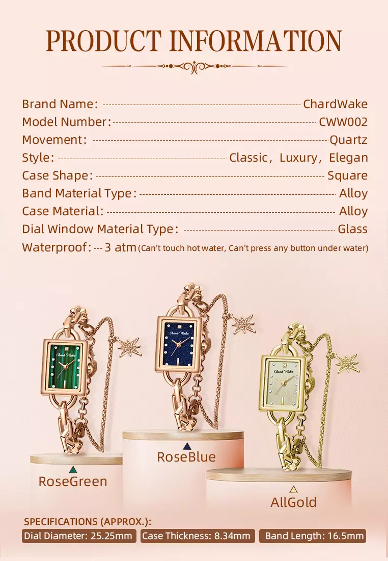 Jam Tangan Wanita Gelang Original Korea Fashion Anti Air Kuarsa Jam Tangan Cewek rosegreen