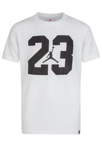 Jordan white Jordan Boy's Jumpman Seasonal Core Short Sleeves Tee - White 79E5FKA54FF745GS_1