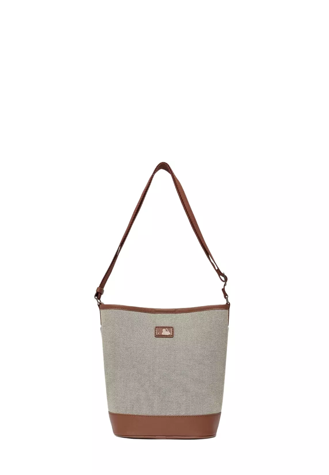 ☆MLB Korea☆ Basic Big Logo Canvas Bucket Bag B DBrown Jual MLB Korea Basic Big Logo Canvas Bucket Bag Boston Red