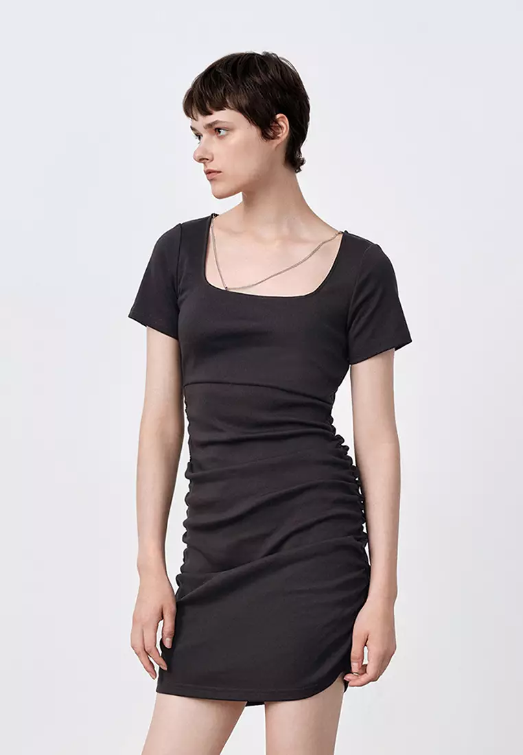 Ruched Side Mini Dress