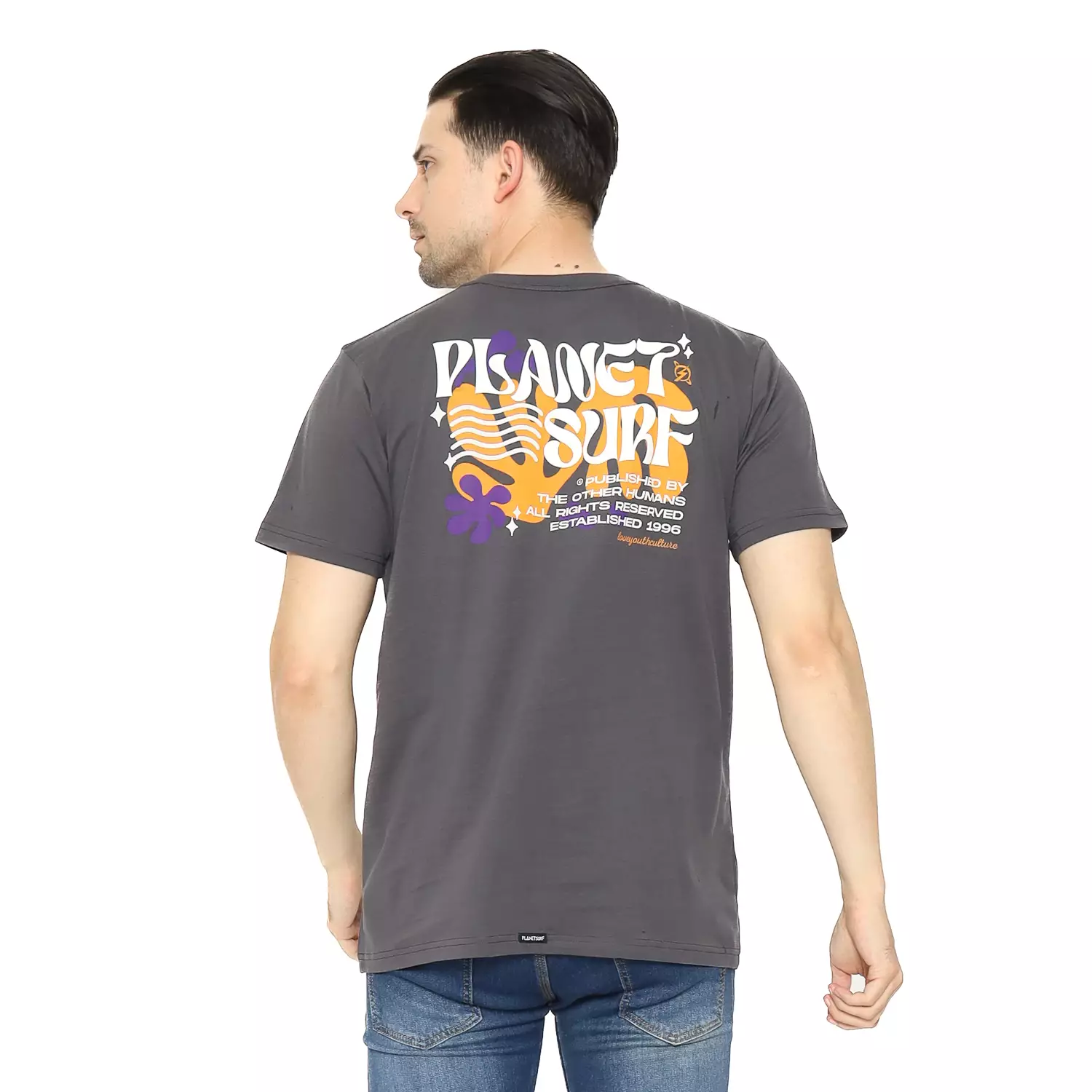 Planet Surf Clothing Kaos Lengan Pendek Pria Felsen Men Tee Planet Surf