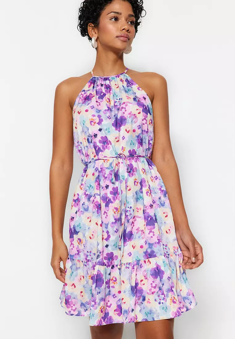 Floral Halter Dress
