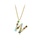 Glamorousky silver Fashion and Simple Plated Gold English Alphabet W Pendant with Cubic Zirconia and Necklace 2B270ACEA09C5BGS_1
