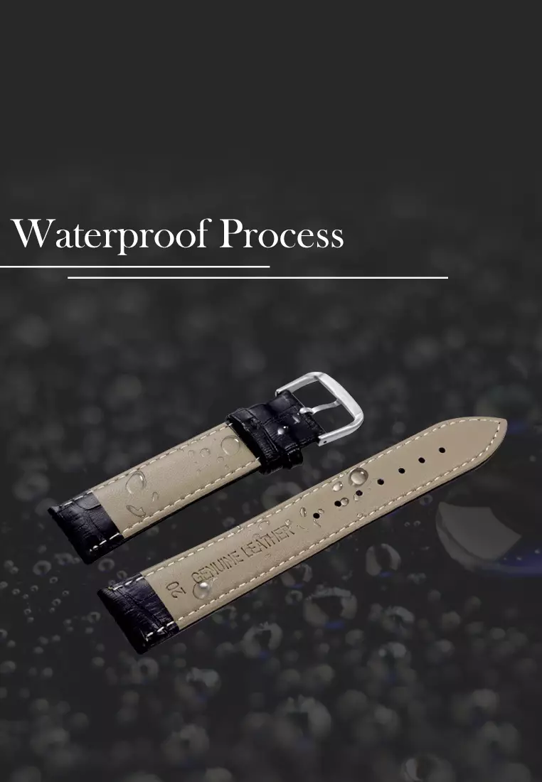 Tali Jam Watch Hitam Strap Tali Kulit Wanita Buram Leather Strap 14mm Jam Tangan Kulit