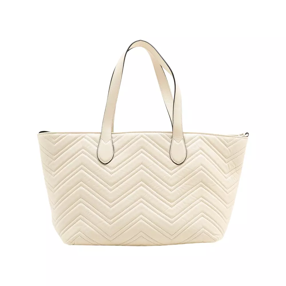 GG Marmont Medium Tote Bag White