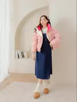 Buy OBSTYLE Stand Collar Candy-colored Warm Padded Zipper