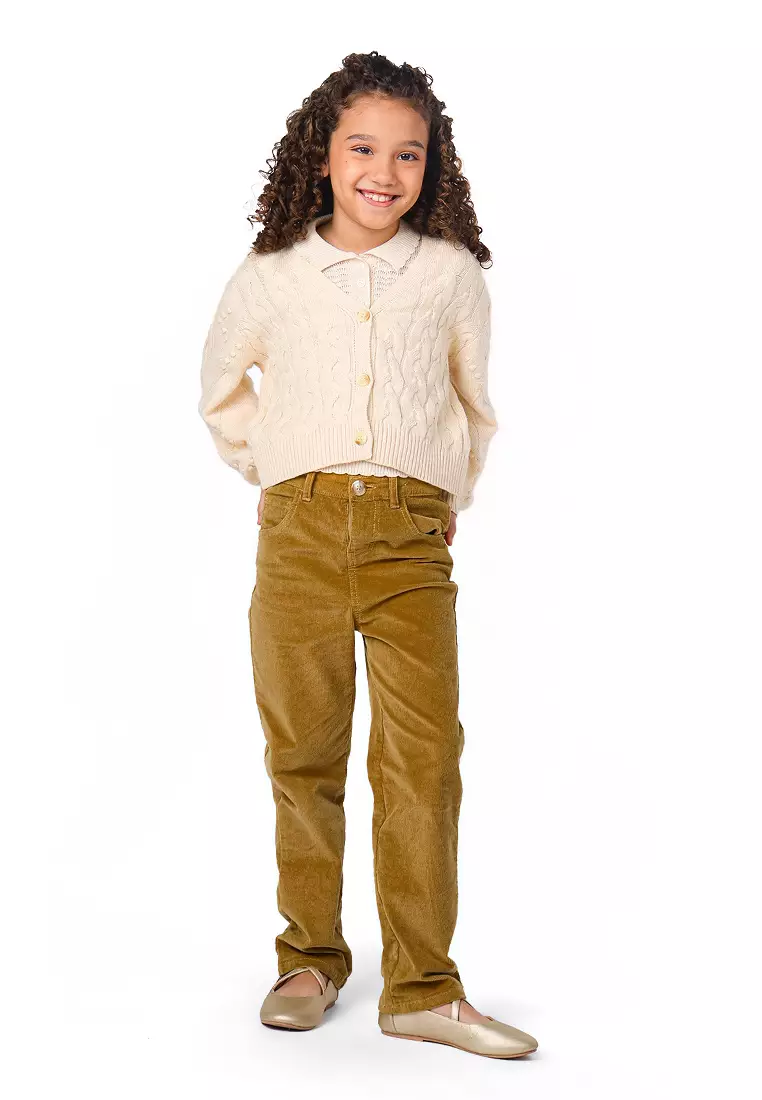 Girls Straight Fit Cord Pants