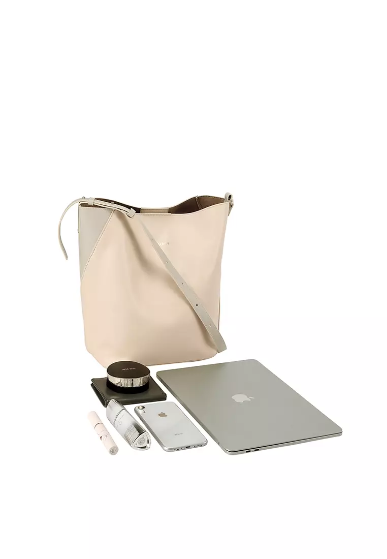 ANAIS Shoulder Bag - Cream / Grey