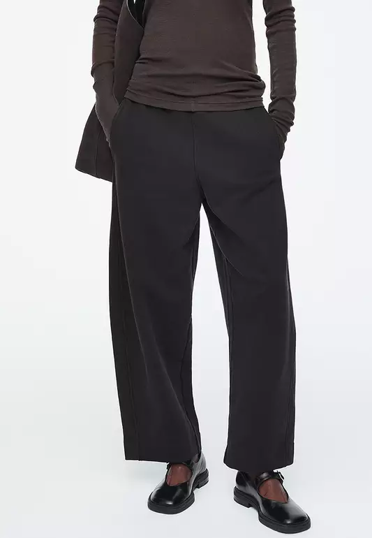 Barrel-Leg Jogger Pants
