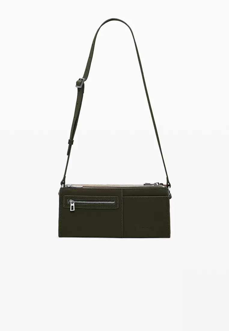 Small two-tone convertible bag
