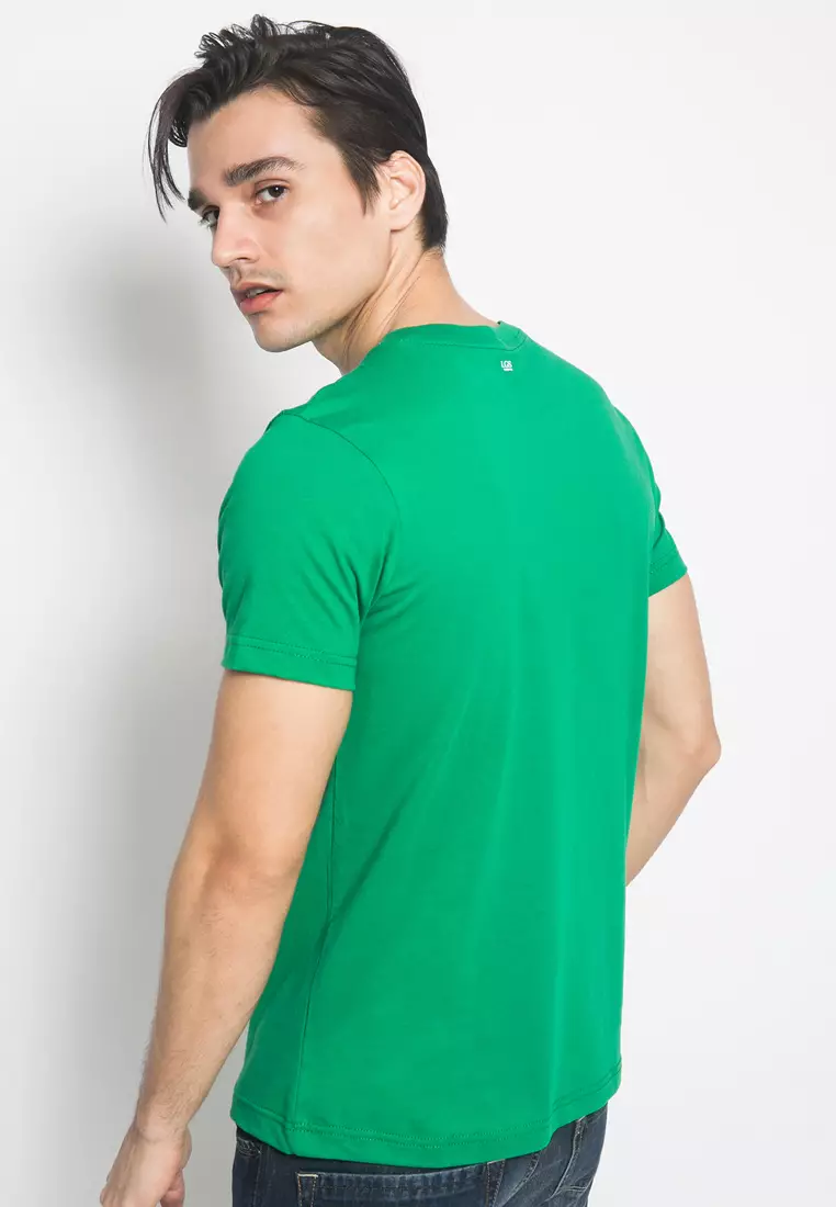 LGS - Kaos Pria - Motif Sablon - Warna Hijau - GTS.878.P155.02.C