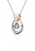 Her Jewellery silver and gold Love Drop Pendant (Dual Tone) - Made with premium grade crystals from Austria FBDB7ACBBE3D1AGS_2